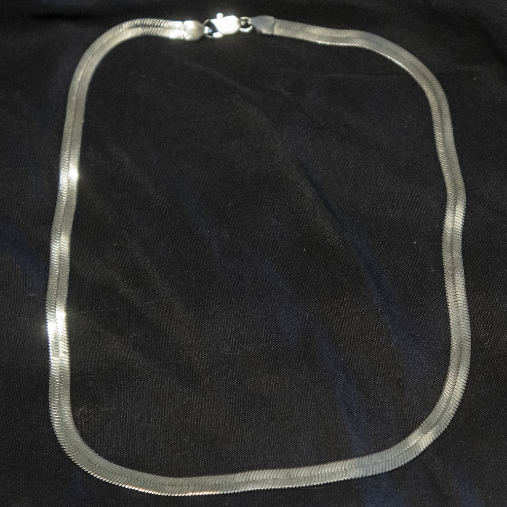 Wide Necklace, 17.5" Long